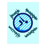 Freestyle Breaststroke Butterfly Backstroke Post Card