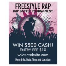 Freestyle Rap Music Flyer