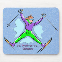 Freestyle Skier mousepads by MindDesignGrafx Freestyle Skier mousepads