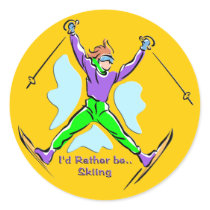 Freestyle Skier stickers by MindDesignGrafx Freestyle Skier stickers