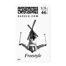 Freestyle Skiing Postage Stamp