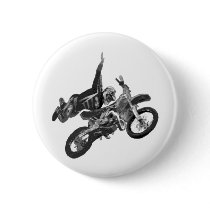 Freestyling with dirt bike pinback buttons