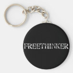 Freethinker Basic Round Button Keychain