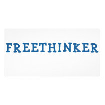 Freethinker (blue) photo cards by upnorthpw Freethinker (blue) photo cards