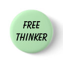 FREETHINKER buttons by WanderingWomyn FREETHINKER buttons