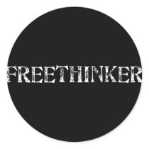 Freethinker Round Sticker