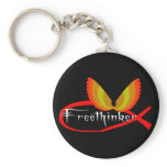 Freethinking Fish Symbol Key Chain