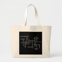 Freethought Crossword on Dark Bags