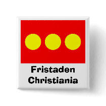 Freetown Christiania Flag Buttons