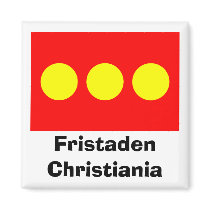 Freetown Christiania Flag Magnets