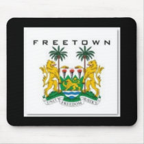 FREETOWN, (SIERRA LEONE) MAP, T-SHIRT AND ETC MOUSEPAD