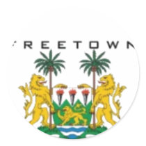 FREETOWN, (SIERRA LEONE) MAP, T-SHIRT AND ETC STICKERS