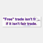 FreeTradeFairTrade Bumper Sticker