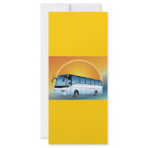FreeVector-Bus Transportation travel touring Customized Rack Card