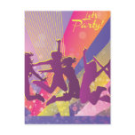 FreeVector-Club-Graphics.ai people dancing jumping Postcard