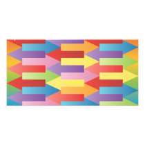 FreeVector-Colorful-Arrows-Vector.ai Customized Photo Card
