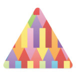 FreeVector-Colorful-Arrows-Vector.ai Triangle Sticker