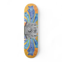 FreeVector-Party-Footage.ai Skateboard Deck
