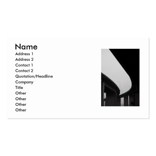 Freeway Ramps in a Fog Business Card