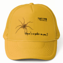 FREEZE!!!there's a spider on ... hats