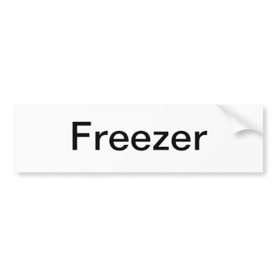 Freezer Sign