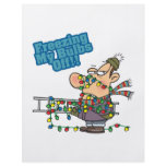 freezing my bulbs off xmas lights funny cartoon flyers
