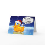 Freezing Santa Duck Cards