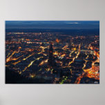 Freiburg at night posters