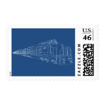 Freight Train Blueprint: Railroad: postage by spiritswitchboard Freight Train Blueprint: Railroad: postage