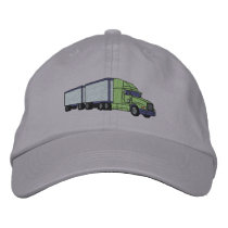 Freight Truck embroidered hats by ZazzleEmbroidery Freight Truck embroidered hats