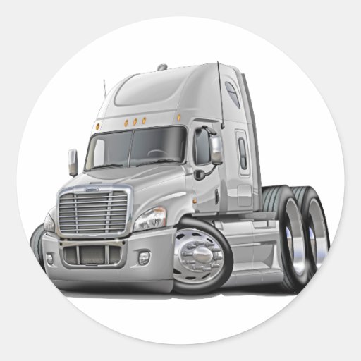 Freightliner Cascadia White Truck Stickers Zazzle