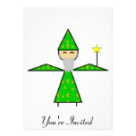 Freindly Green Stick Wizard Custom Invitation