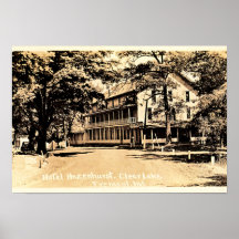 Fremont, Indiana Hotel Hazenhurst on Clear Lake Posters