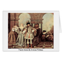 French Actors By Antoine Watteau cards