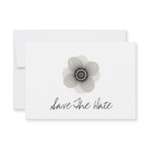 French Anemone Wedding Save The Date Announcements