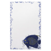 French Angelfish Stationery (Unlined) by MenagerieMayhem French Angelfish Stationery (Unlined)
