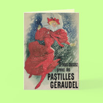 French Art Nouveau Christmas Card by golden_oldies French Art Nouveau Christmas Card