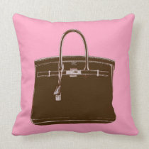 FRENCH BAG ON PINK PILLOW pillows