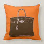 FRENCH BAG PILLOW BROWN/ORANGE