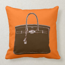 FRENCH BAG PILLOW BROWN/ORANGE