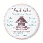 French Bakery Vintage Cakes Old-Fashioned magnets