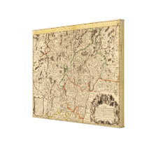 French battlefields and roads canvas print