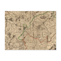 French battlefields and roads post cards