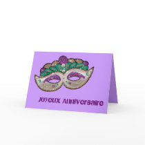 French Birthday Greeting Card