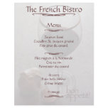 French bistro menu letterhead