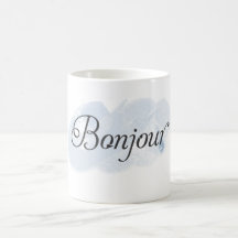 French Bonjour Mug