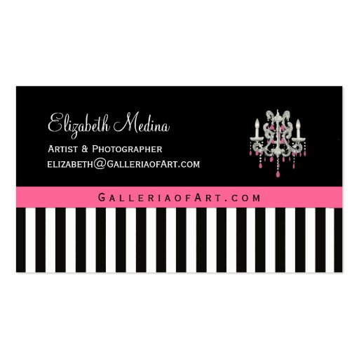 French Boutique Chandelier ~ Business Cards