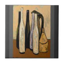 French Brown Jugs Abstract tiles