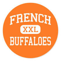 French - Buffaloes - High School - Beaumont Texas Sticker