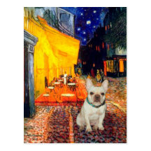 French Bulldog 1 - Terrace Cafe Postcard
